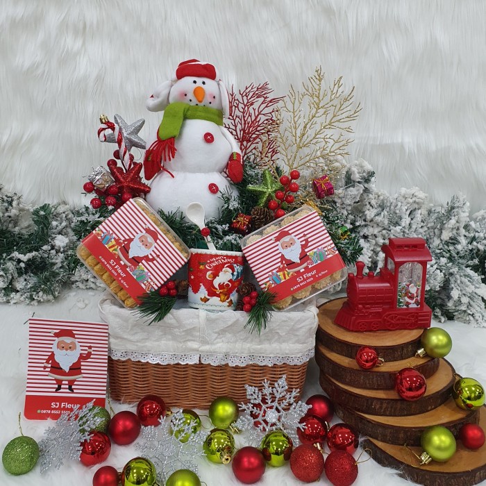 

Paket dekorasi hampers natal christmas parcel hadiah 29