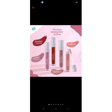 Wardah exclusive  matte lip cream / lipstik Wardah