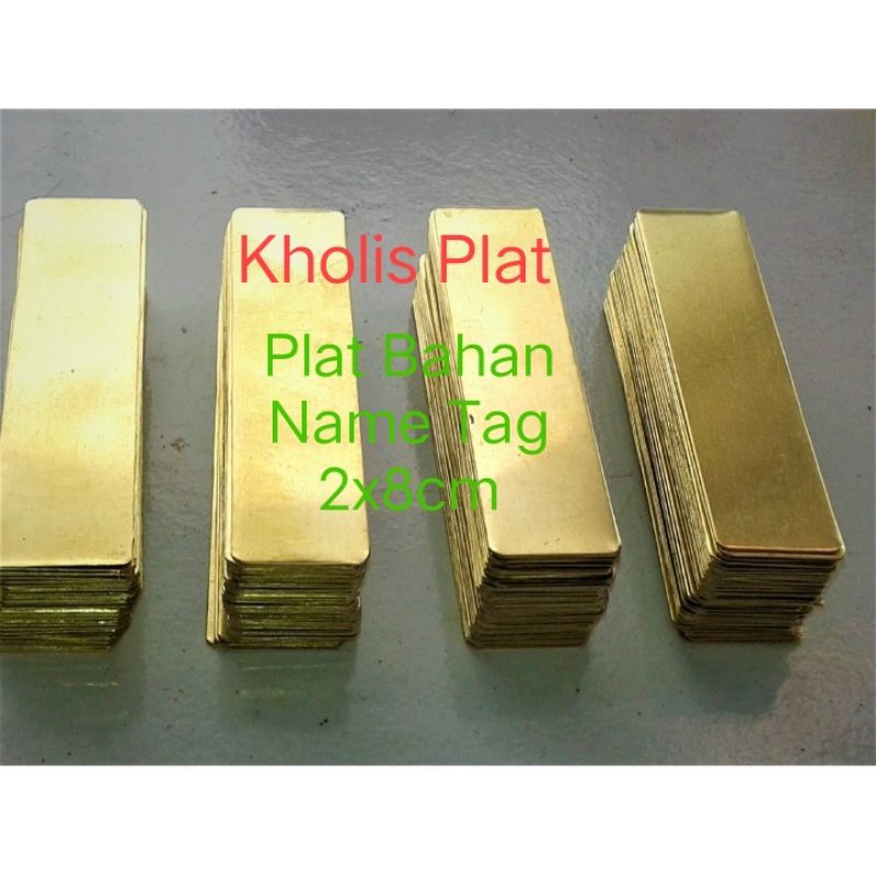 

Plat Kuningan dan Aluminium Bahan Name Tag