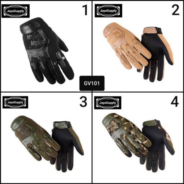 Dijual Sarung Tangan Motor Sepeda Airsoft Tactical Full Gloves Mechanix 101 Murah