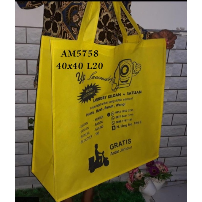 Tas Laundry Murce Plus Custom Sablon