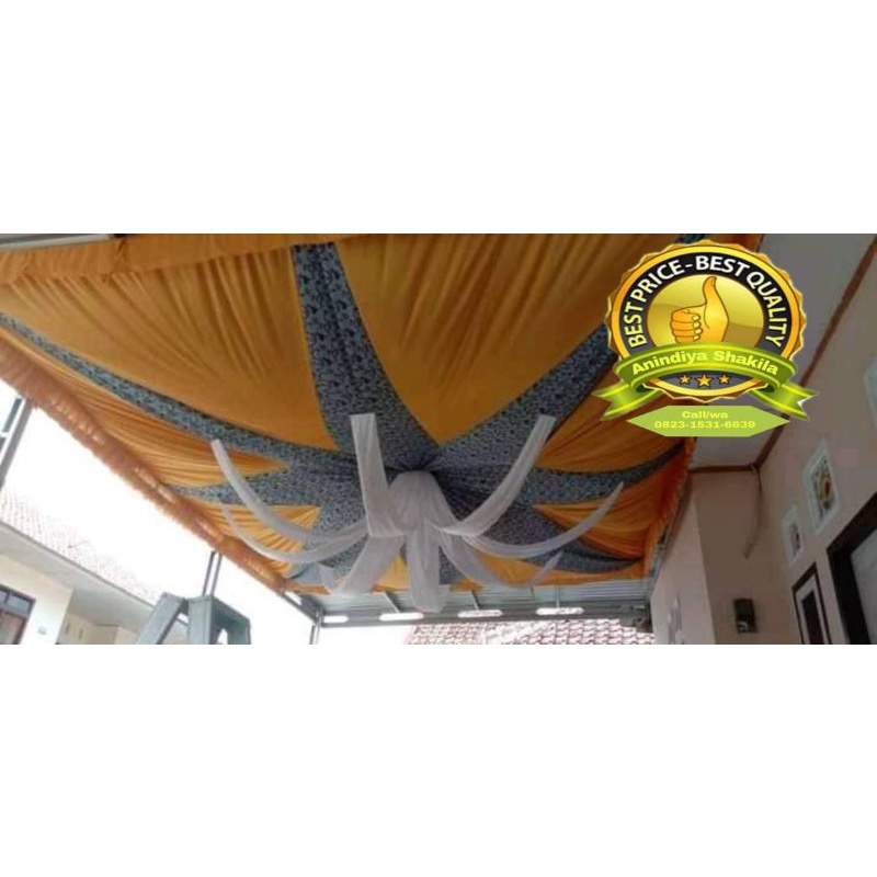 Plafon tenda pesta terompet