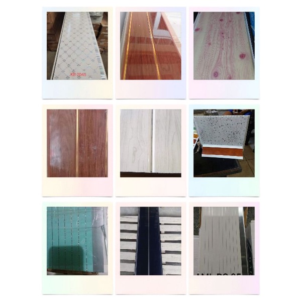 papan plafon PVC plafon PVC harga perdus isi 15lembar