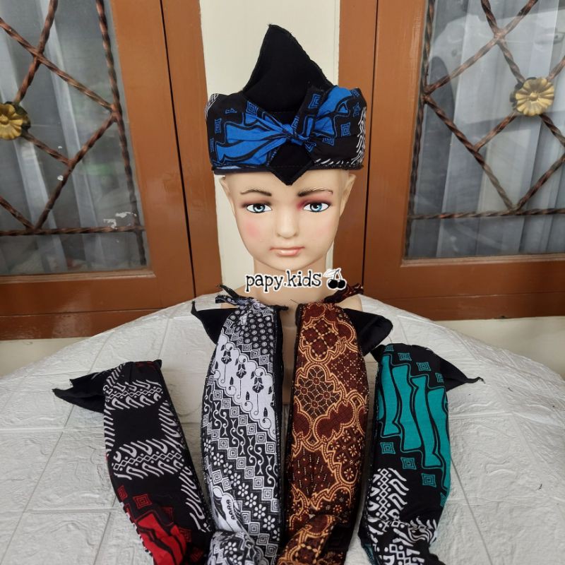 Blangkon BUKA Bayi dan Anak LIS1/ Iket sunda bayi/ blangkon sunda / totopong