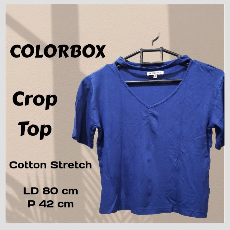 Colorbox Crop Top Wanita