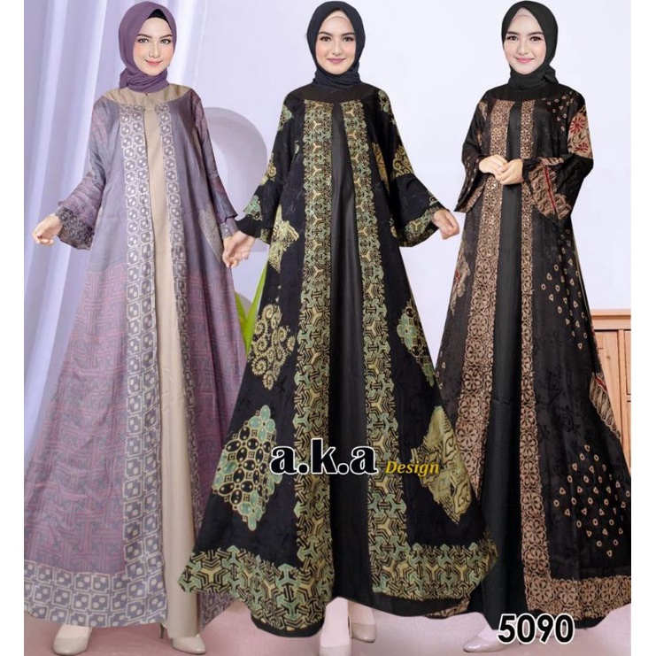 [5090]KEBAYA ORIGINAL//KEBAYA MODERN//GAMIS VISCOSE PREMIUN/SEMI SUTRA//Kode AKA