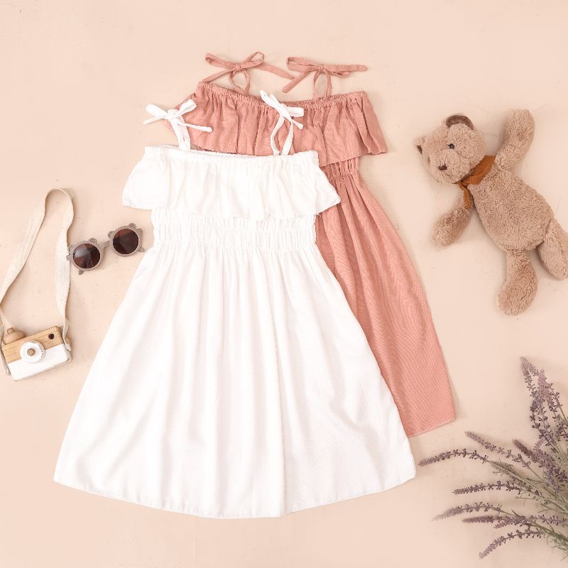 IL - Dress Alesha Anak Perempuan Model Sabrina / Dress Musim Panas Anak