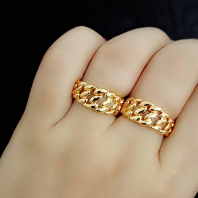 Cincin Emas London Model Sisik Naga Indonesia