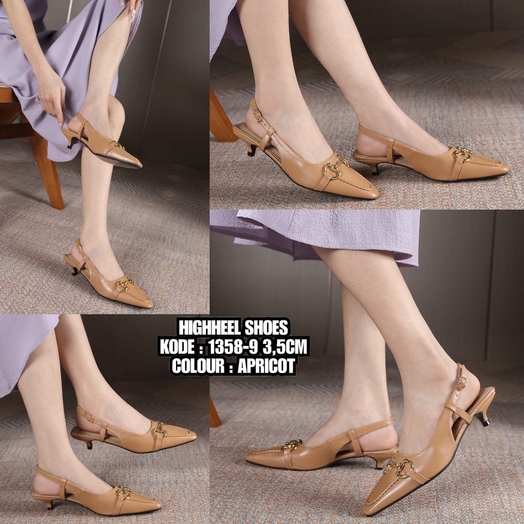 HIGHHEEL SHOES 1358-9 ( NOTE SIZE BESAR YA CHECK INSOLE )