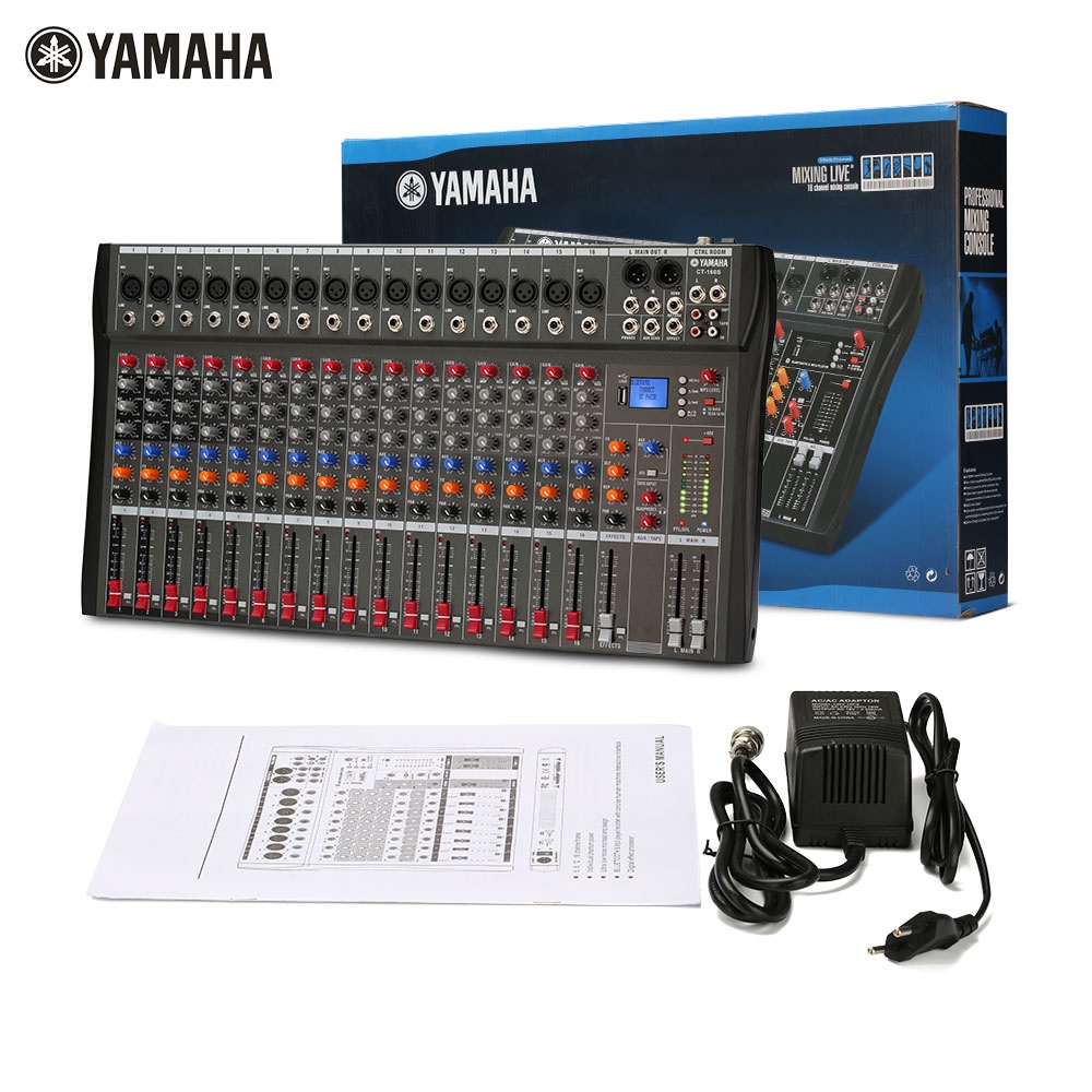 Mixer Audio Profesional YAMAHA CT160S 16-channel built-in EQ/mode perekaman Pengalih bahasa Efek reverb Pemutaran Bluetooth/MP3/USB/PC Peralatan Audio Profesional