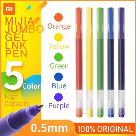 Pulpen Xlaoml Mijia Gel Pen  0.5mm Drawing Ballpoint 1 Box isi 5 Pcs - B19001326