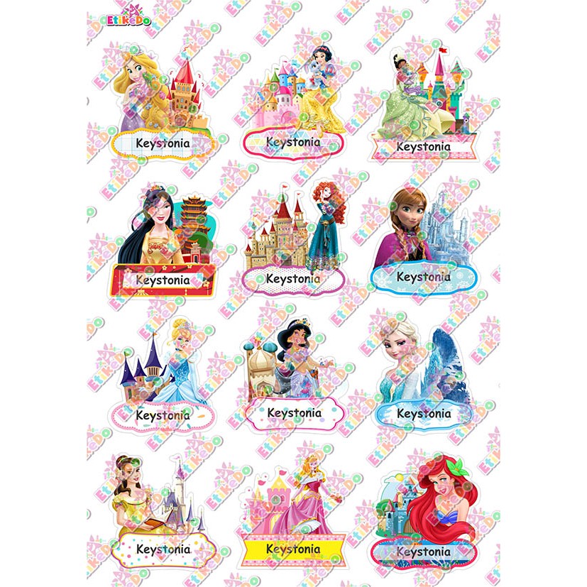 

LABEL NAMA PRINCESS 48 STIKER - ANTI AIR/ROBEK/LUNTUR -2 Nama PR1L2