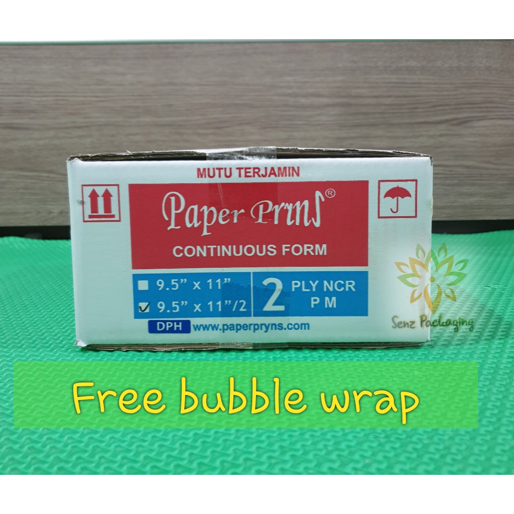 

Kertas komputer 2ply bagi 4 / Continuous Form 9.5x11 inch 2 ply bagi 4