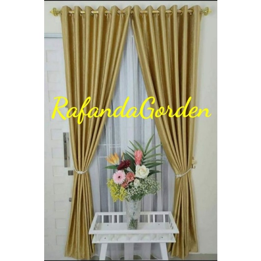 gorden pintu dan jendela minimalis kain polos import