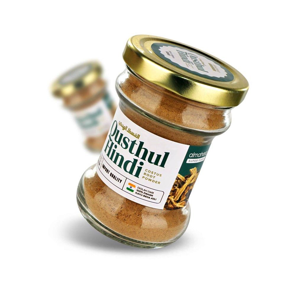 QUSTHUL HINDI ALMAHERA ORIGINAL KAYU INDIA MURNI BUBUK QUST AL HINDI IMPORT PREMIUM BERKUALITAS