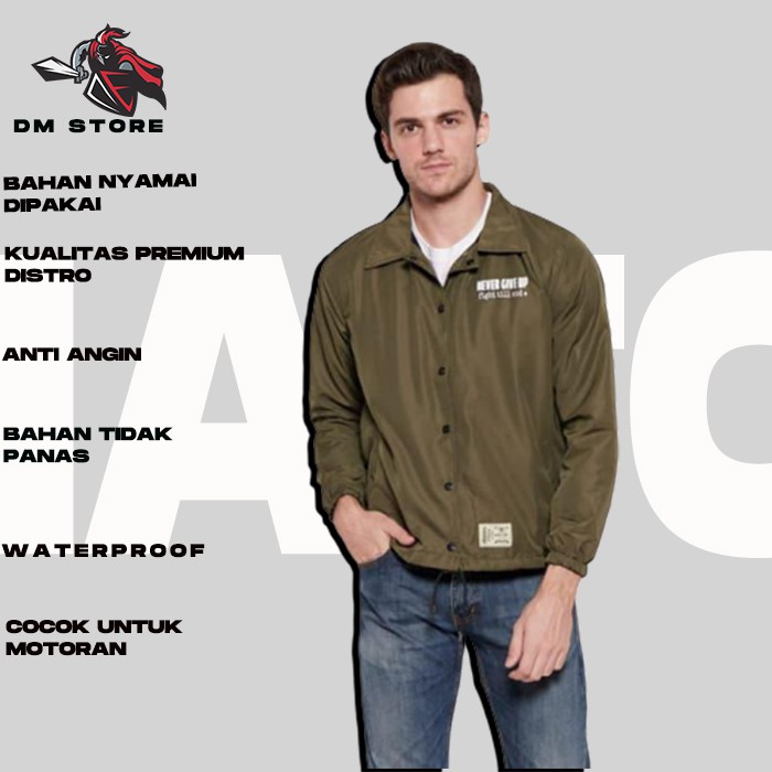 JAKET COACH / JAKET PRIA DISTRO BOMBER ANTI ANGIN PRIA COWOK D47