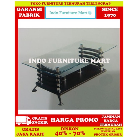 Meja Tamu Minimalis Coffee Table Kaca Dagaho Coffe Table Mt A17