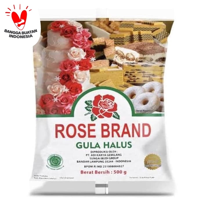 

vd2011c Rose Brand Gula Halus 500 Gram Fsfs201