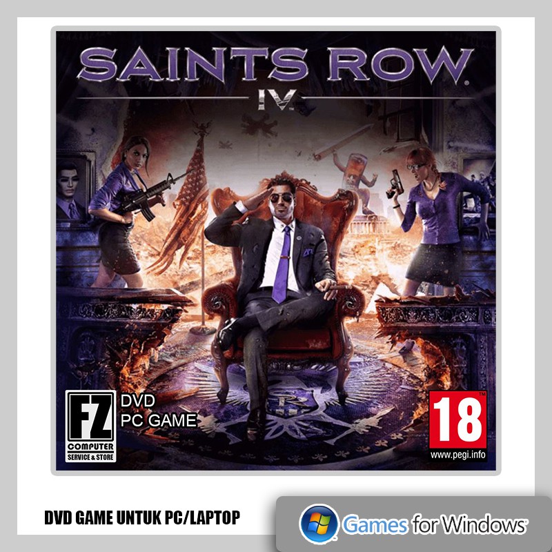 Saints Row 4 Dvd Game Pc Laptop Shopee Indonesia