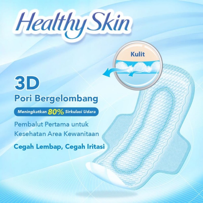 Laurier Healthy Skin Day Pembalut Wanita 25 cm - 14 s