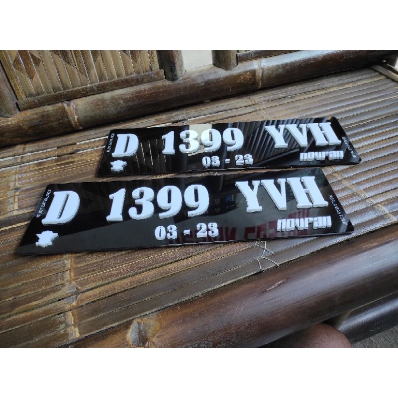 PLAT MOBIL TIMBUL  1 PCS ( satuan )