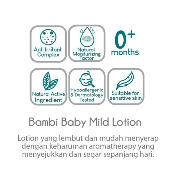 Bambi Baby Mild Lotion 100ml Tube