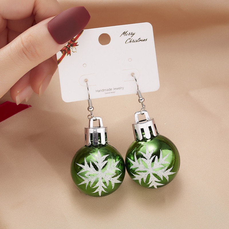 Fancyqube Anting Juntai Bentuk Bohlam Natal Warna-Warni Untuk Hadiah Wanita
