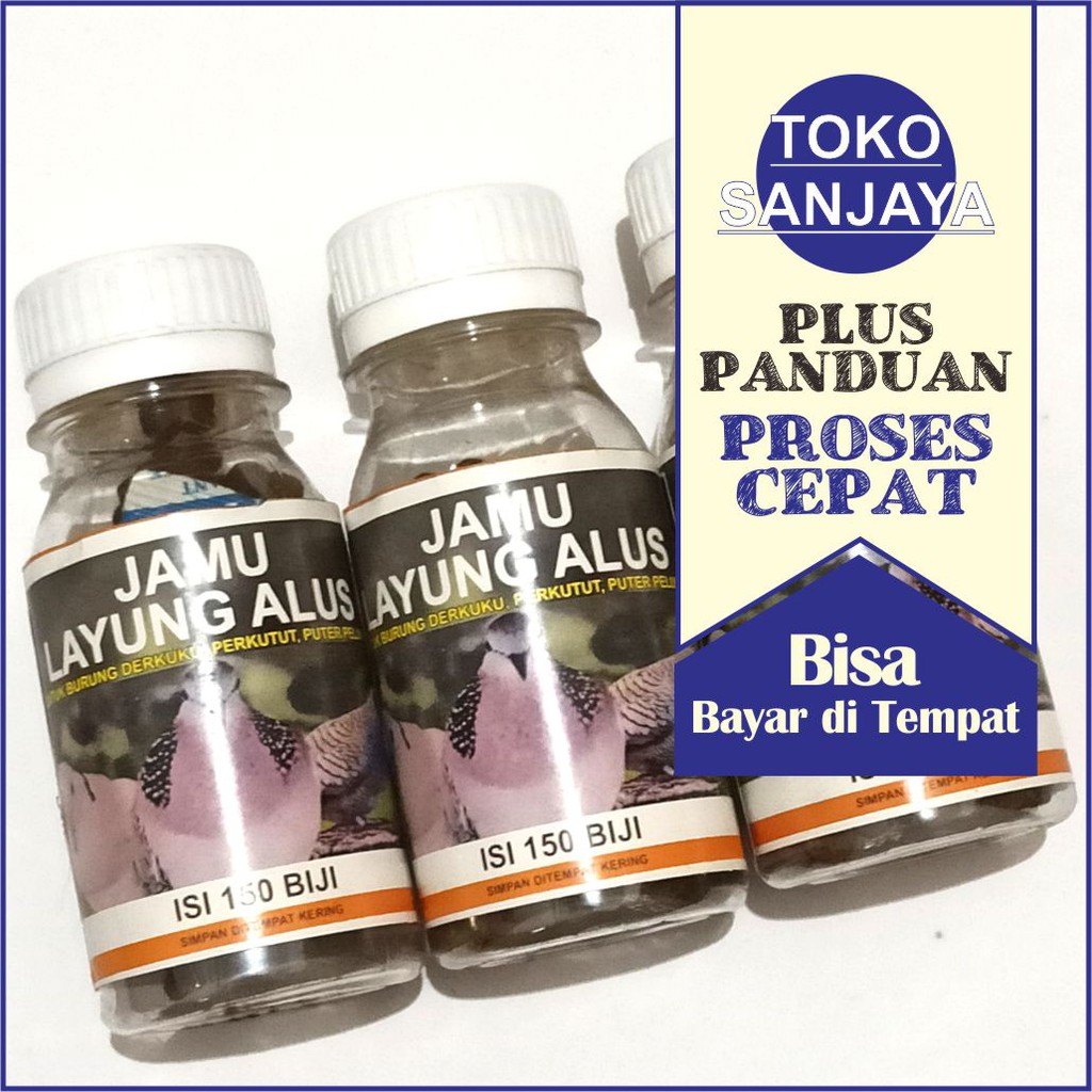 Jamu Layung Alus Burung Derkuku Puter Pelung Perkutut Anggungan Stamina Giring Suara Tekukur
