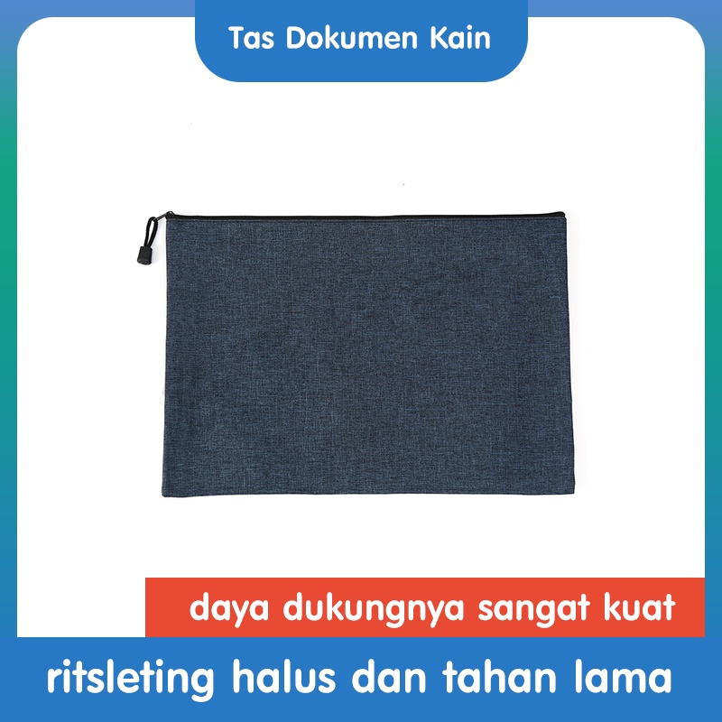 

Tas Dokumen Kain Tas Penyimpanan Tagihan Ritsleting Custom Tas Kotak Pensil