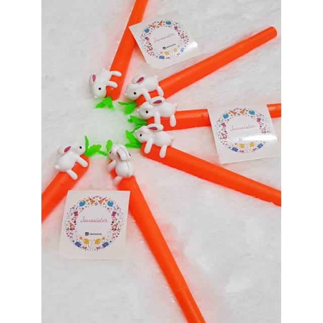 

Carrot bunny gel pen
