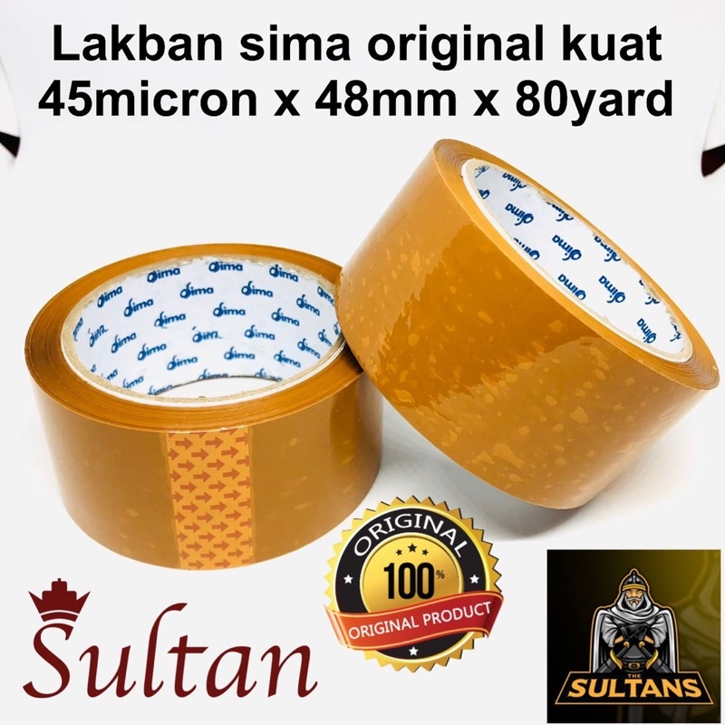 LAKBAN SIMA ORIGINAL KUAT 45MICRON X48MM x80YARD PROMO SEN