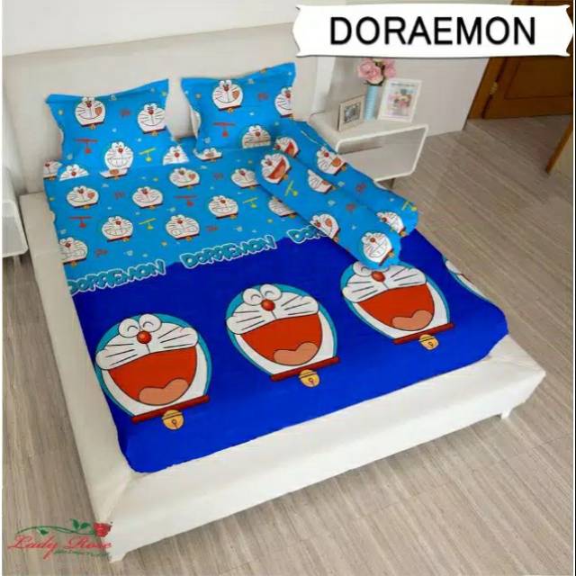  SPREI  LADY  ROSE  DORAEMON  3D UK 160X200 Shopee Indonesia