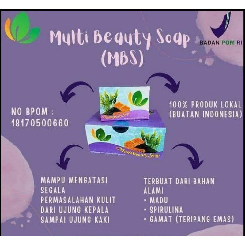 (COD/BAYAR DITEMPAT) Multibeauty soap/mbs/sabun multibeauty