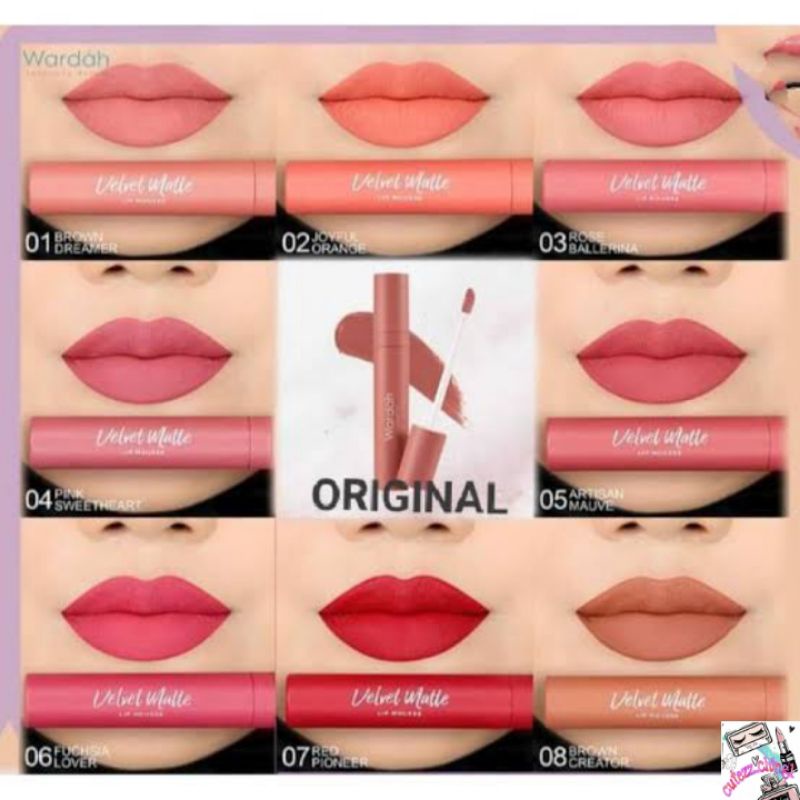 ☃Cutezz_Ching1☃Wardah Colorfit Velvet Matte Lip Mousse 4g