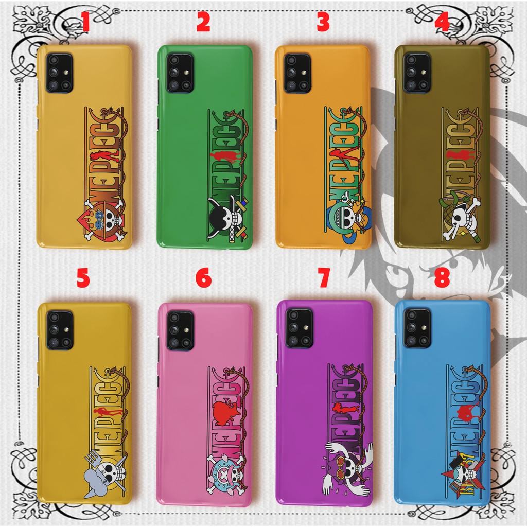 HARD CASE 3D LOGO ONE PIECE FULL PRINT BISA GANTI WARNA OPPO F1 F1S F1+ F3 F5 F7 F9 F11 PRO PLUS