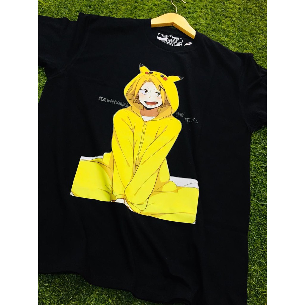 Tshirt Kaminari Denki Stun Gun Hero My hero academia! Boku No Hero Anime Manga Premium