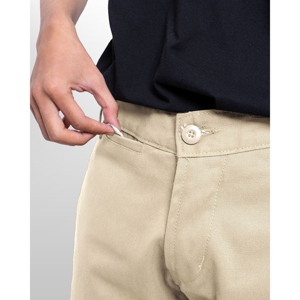 Morgen Slim Straight Chino Pants - Cream