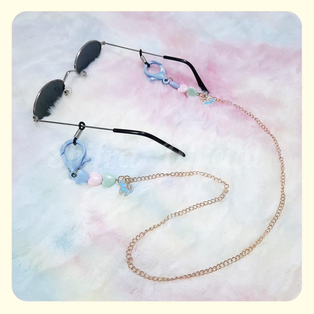 TALI GANTUNG MASKER LEHER TALI KACAMATA RANTAI KAITAN PLASTIK KAKTUS BUNGA FRUIT ANIMAL SHIFRA