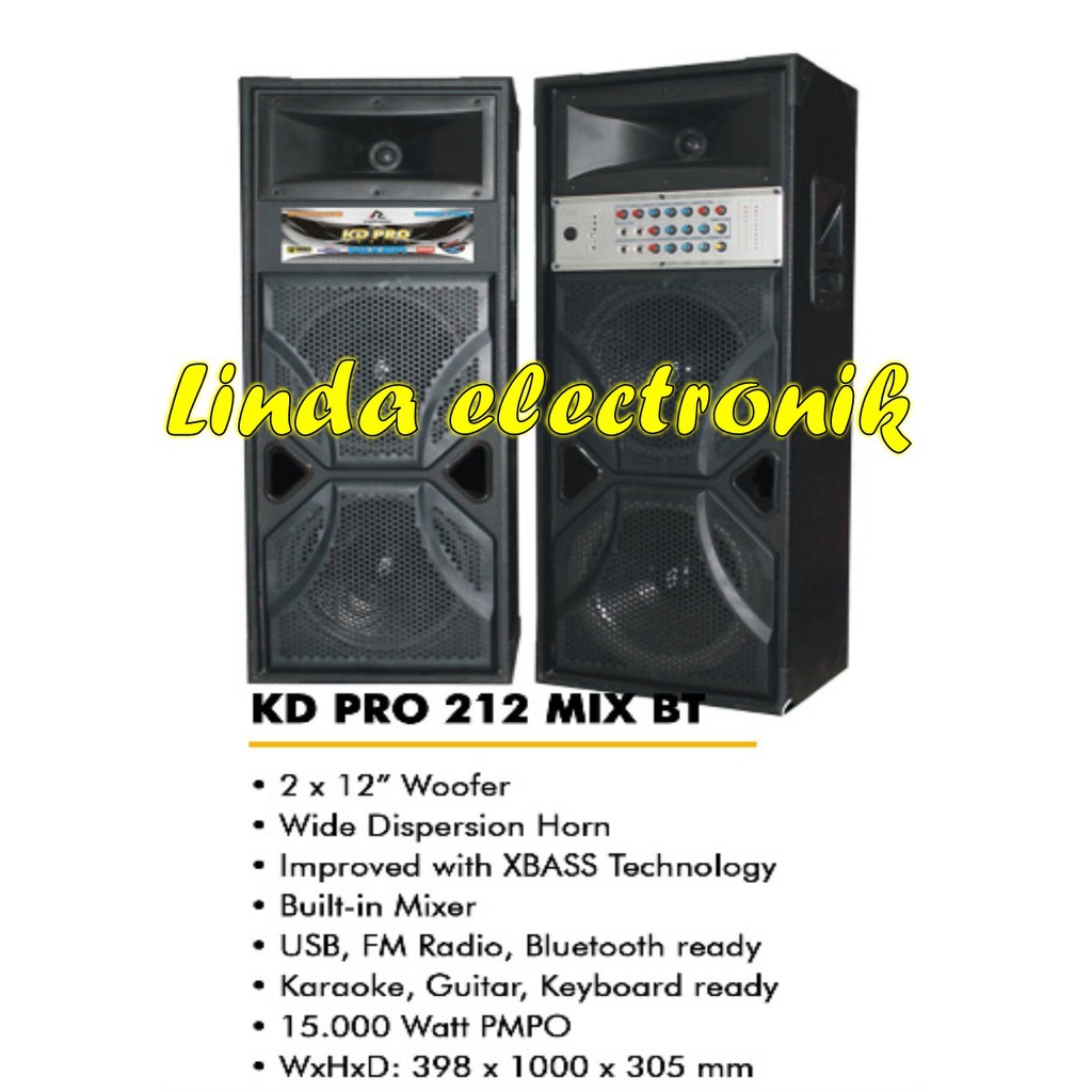 SPEAKER ROADMASTER KD PRO 212 MIX BT KD PRO 212MIX BT ORIGINAL