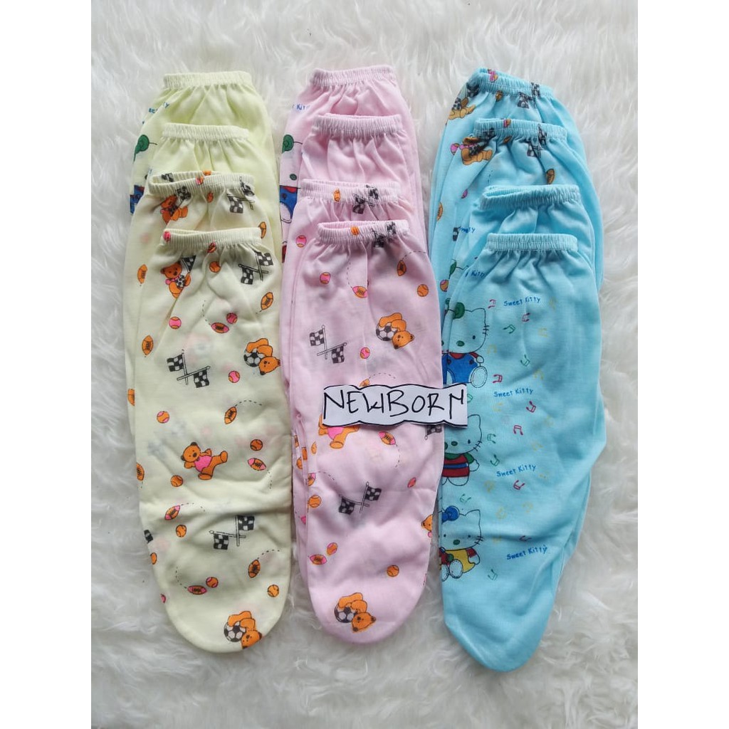 12pcs/1lusin celana panjang tutup kaki mix motif