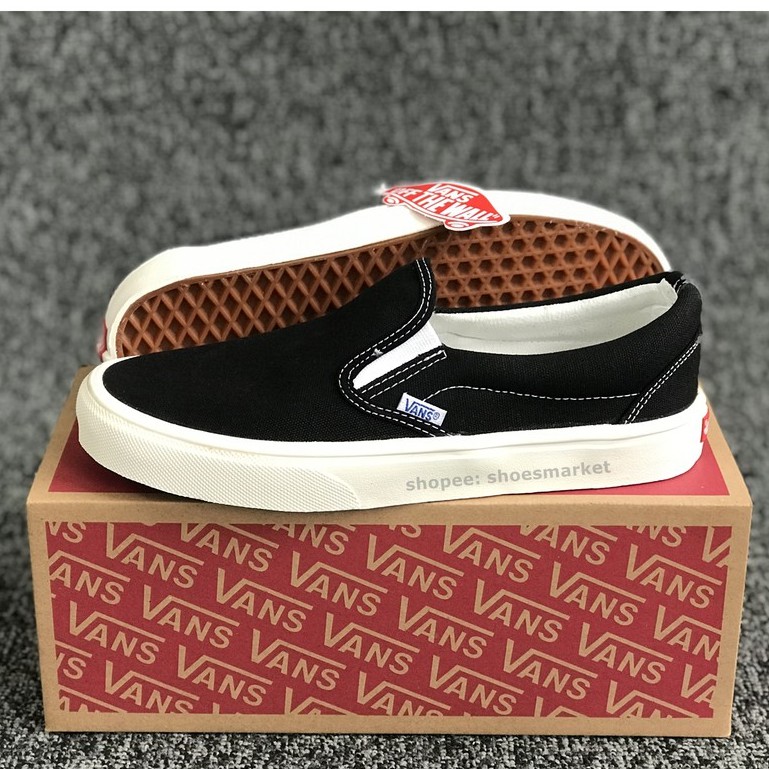 Sepatu Vans Slip On Og Black White