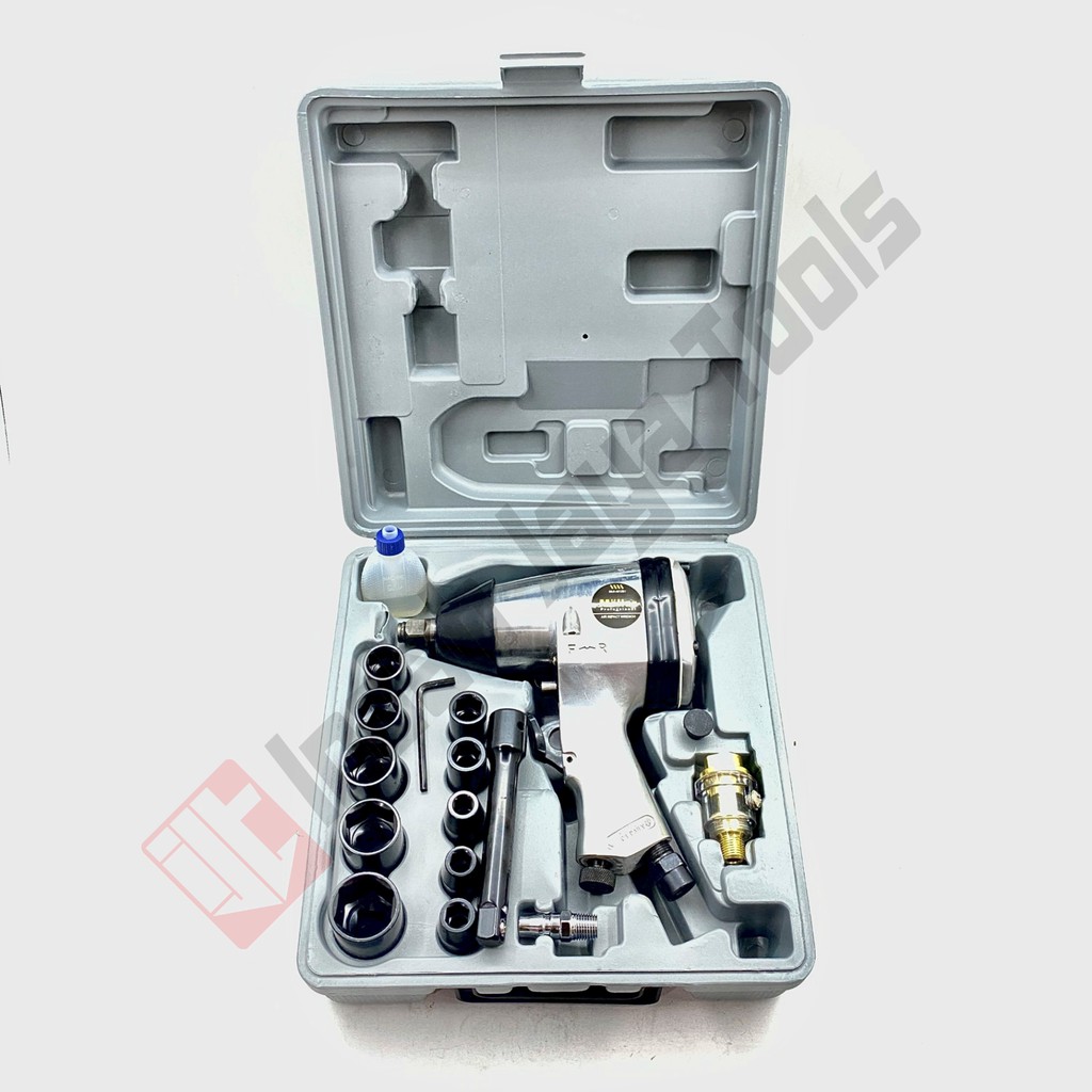 MOLLAR Air Impact Wrench KIT 1/2 Inch Mesin Buka Baut Angin Kompresor