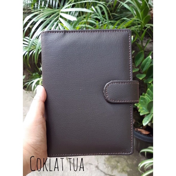 Binder A6 Ring 6 Buku Agenda Catatan Keuangan Harian Tabungan Target Bulanan Loose Leaf Pembatas Binder Daily Planner Tempat Penyimpanan File Folder Akuntansi Binder Kulih Ziplock Card-6