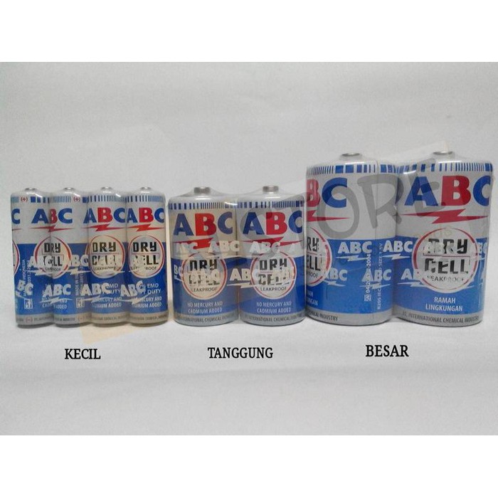 Batu Baterai ABC Besar / Battery ukuran D