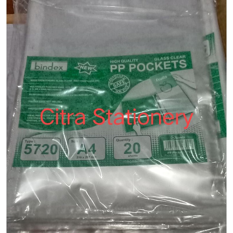 

PP Pocket Bindex 5720 Ukuran A4