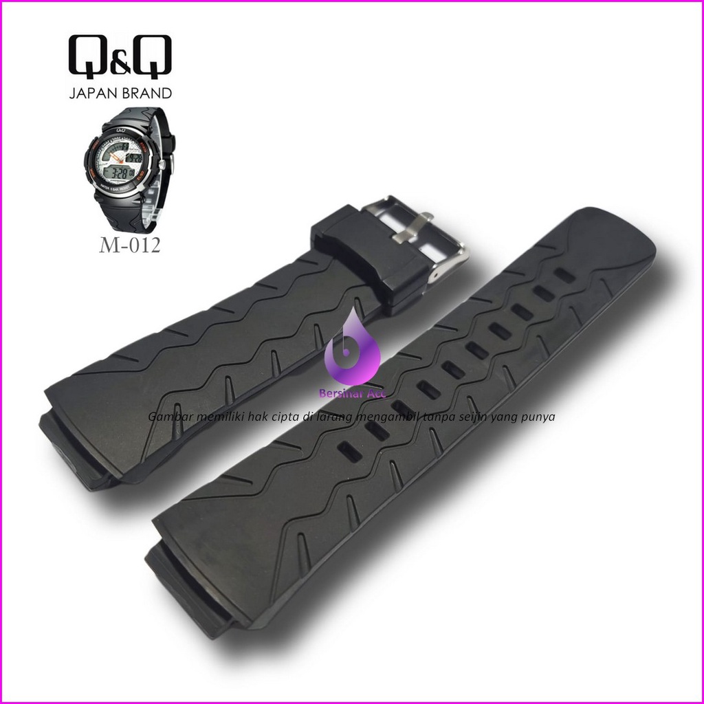 Tali Jam Tangan Strap Q&amp;Q M-012 QnQ M 012 Black