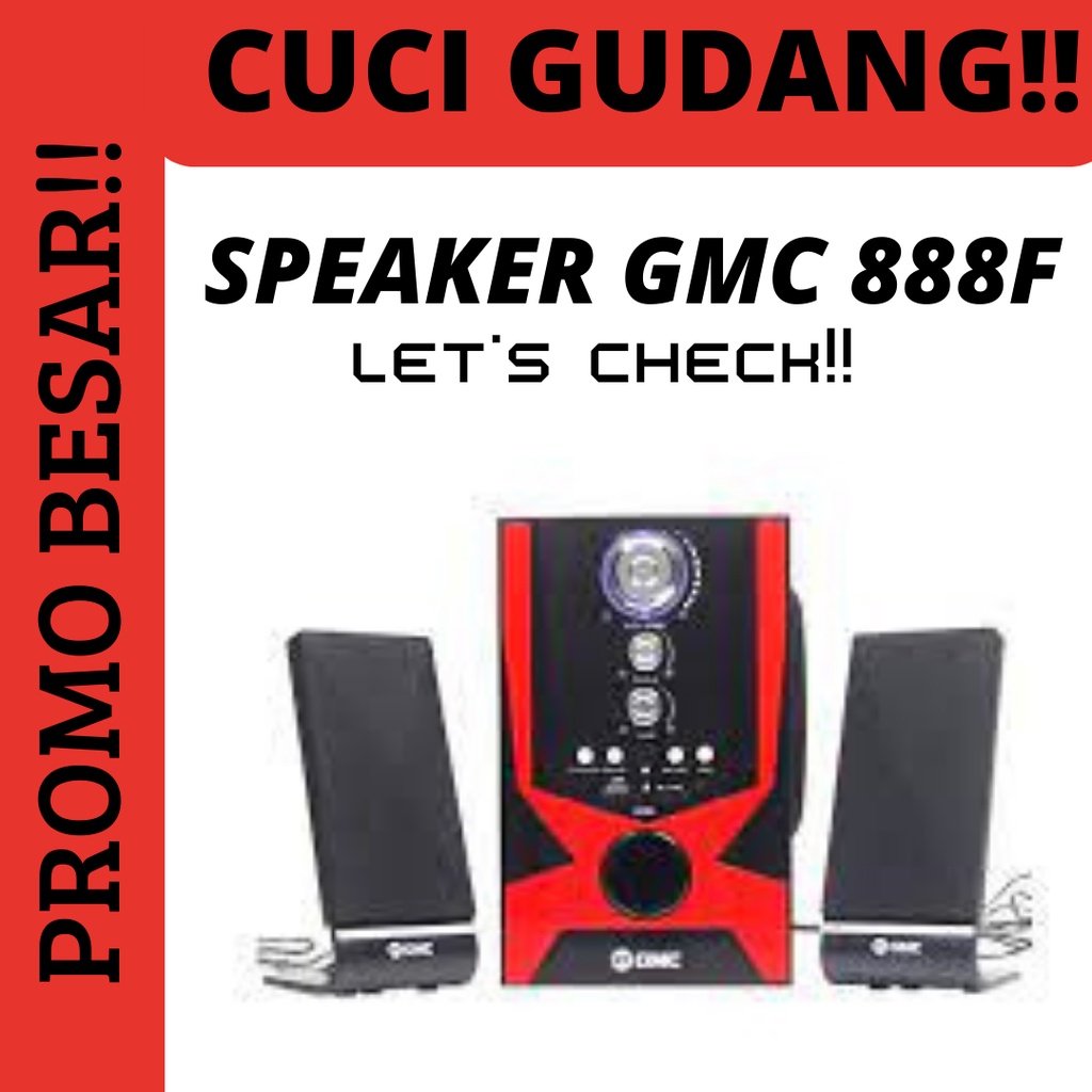 HARGA PROMO DISKON YUK DICEK - SPEAKER GMC 888F USB MULTIMEDIA AUDIO SPIKER AKTIF ACTIVE (NEWS)