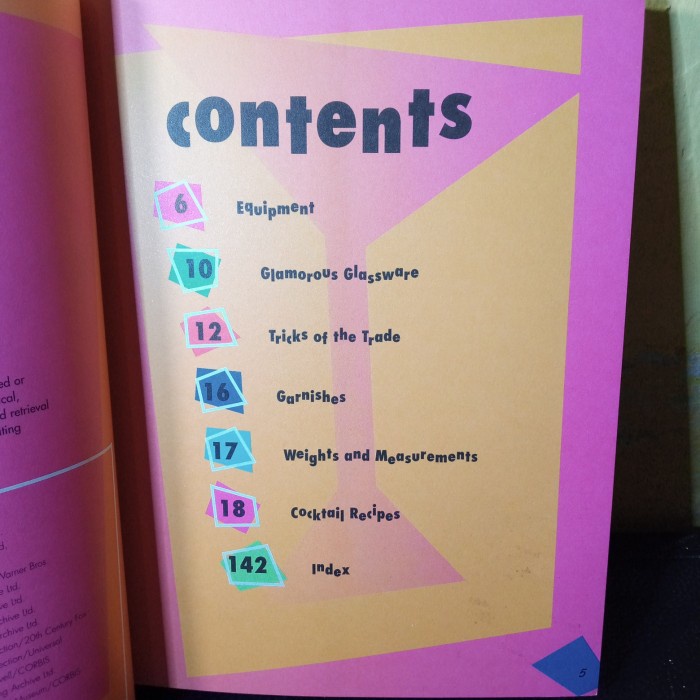 majalah bahasa inggris food and drink retro cocktails shake HC 144 hal