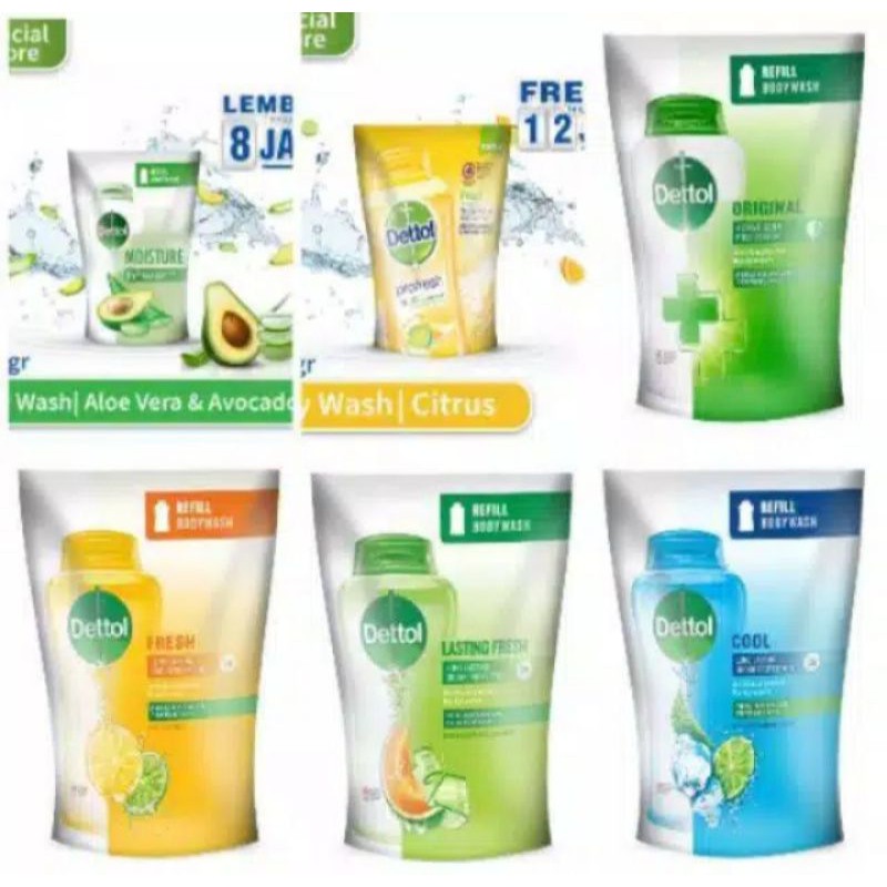 Sabun dettol body wash refil 410ml &amp; 450 ml Refill Ex 2024#Dettol#