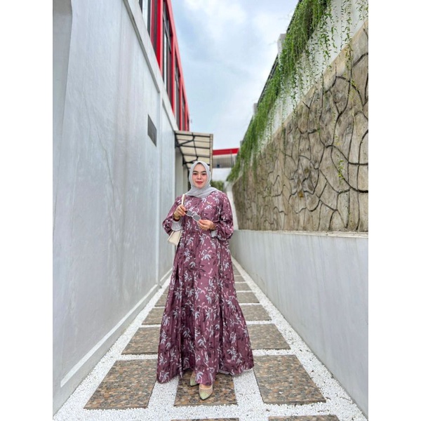 (COD) New Gamis Mawar Dress Voll 2 by HMF Luxury